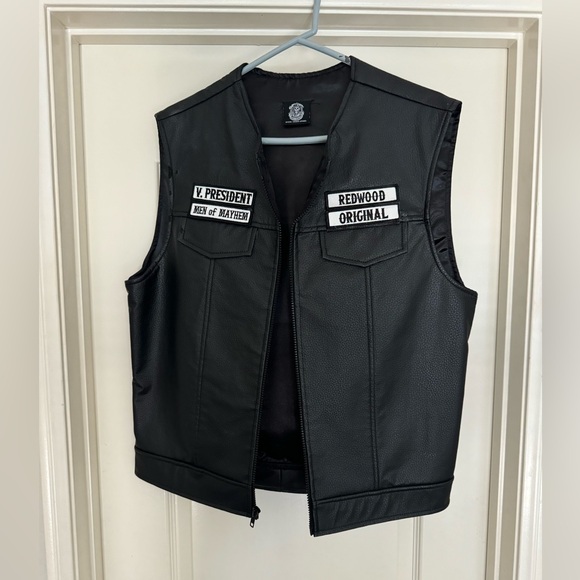 Jax Teller Sons of Anarchy motorcycle club biker vest cut Halloween costume - Picture 1 of 2